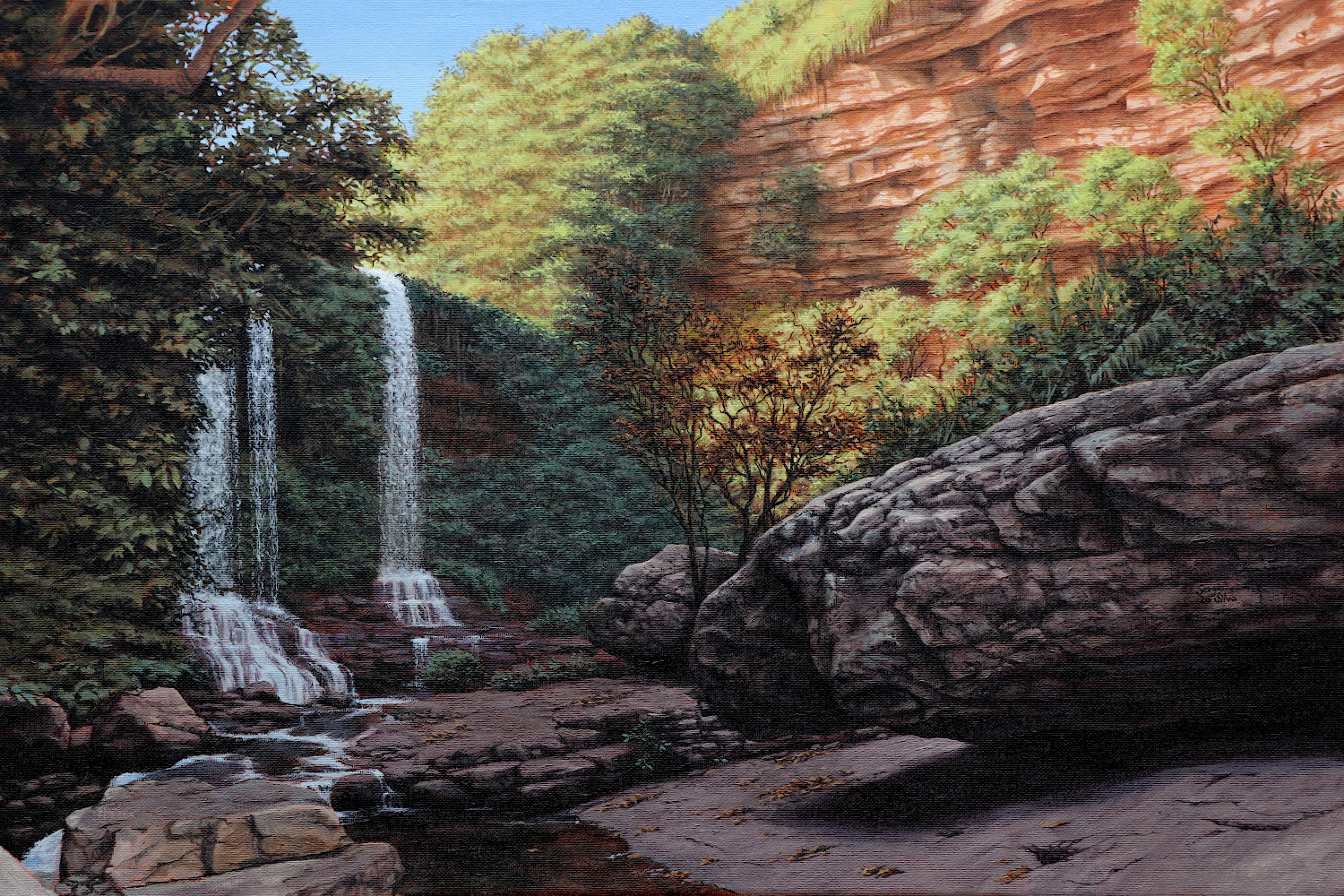About Me Hidden Waterfall in the Morning